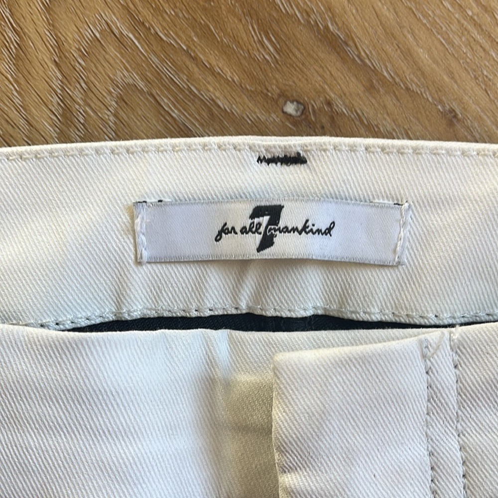 7 FOR ALL MANKIND Sportif Crop Jeans Black & White - Picture 12 of 13